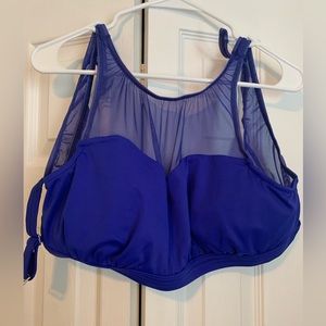 Royal blue bathingsuit top from Venus